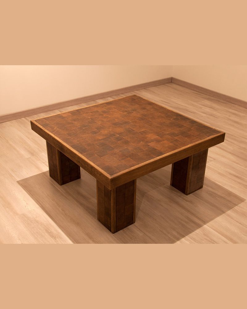 Coffee Table end-grain wood