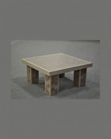 Table pavés de bois | Meubles & Déco