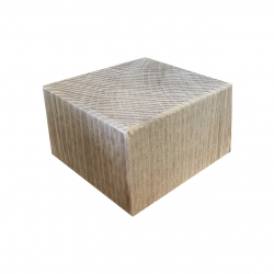 Square exterior end-grain wood blocks