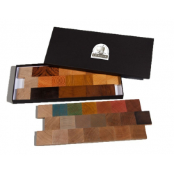 Échantillon de parquet - Coffret parquet - 12 essences et 20 couleurs - Parquet massif - Drakkar Bois