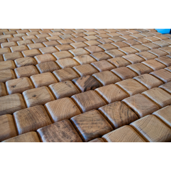 Pavés en bois massif Bombés – Parquet en bois de bout pour sol et mur