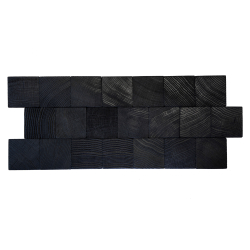 Parquet chêne brulé, pavés de bois de bout