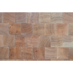 Pavés Médiéval de bois massif  – Chêne 100x100mm pour un sol durable