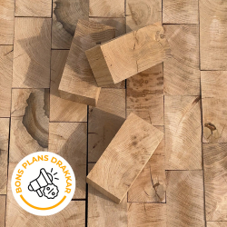 Pavés extérieur en bois de bout – Chêne massif