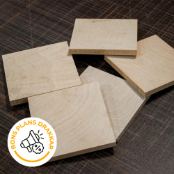 PROMO : Pavés en Bois de Charme – 10 x 10 cm
