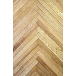 Parquet Massif Épure – Bâtons rompus en chêne Français réemployé
