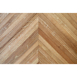 Fine – Parquet Massif Point de Hongrie en chêne Français réemployé
