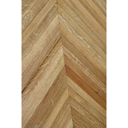 Fine – Parquet Massif Point de Hongrie en chêne Français réemployé