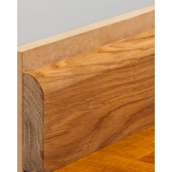 Oak skirting natural boards - Ready to use - mLx70x20 mm