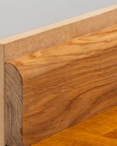 Oak skirting natural boards - Ready to use - mLx70x20 mm